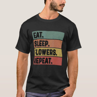 Camiseta Jardinería 4\Come Duerme Flores Repite Jardinero B