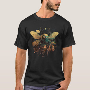 Camiseta Jardinería 4\Cute Abeja Melífera Floral naturaleza