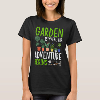 Camiseta Jardinería 4\El jardín es donde comienza la aventu