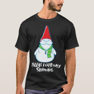 Camiseta Jardinería 4\Enfriándome Con Mi Muñeco de Nieve In