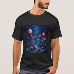 Camiseta Jardinería 4\Jardín de Flores Fantasmagóricas y Si