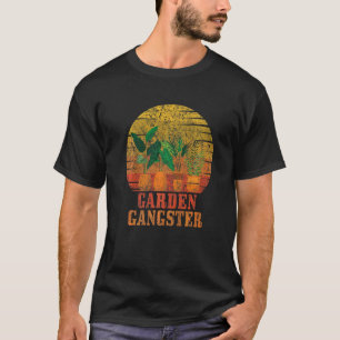 Camiseta Jardinería 4\Jardín Gángster Planta Retro    Jardi