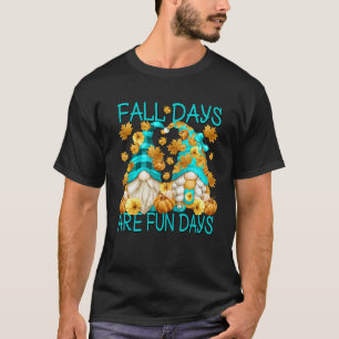 Camiseta Jardinería 4\Pareja de gnomo otoñal lindo para jar