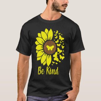 Camiseta Jardinería 4\Sé Amable Girasoles Mariposas Hogar G