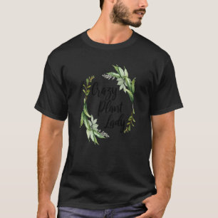 Camiseta Jardinería 4\Señora Planta Loca Lindo Jardín Flora