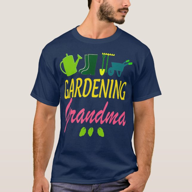 Camiseta Jardinería Abuela encantadora amante de la jardine (Anverso)