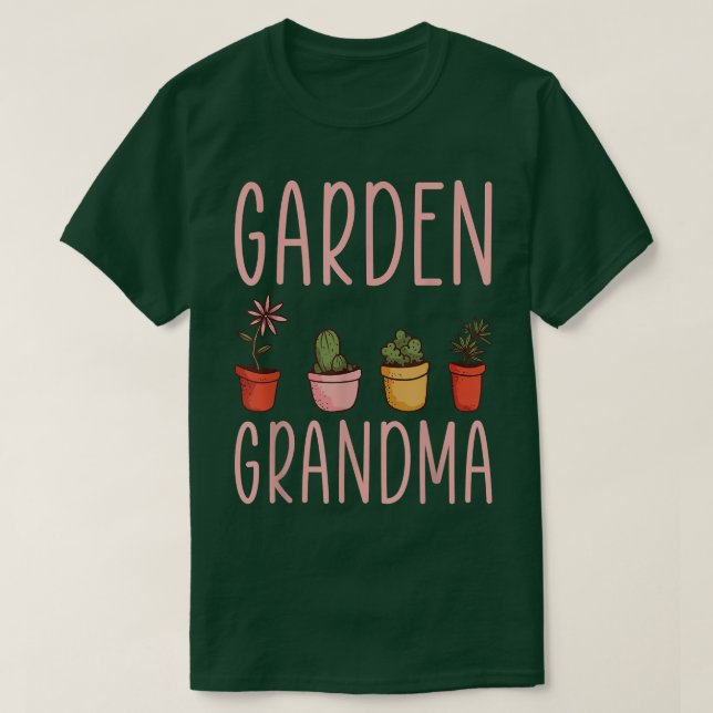 Camiseta Jardinería Abuela Shirt Flower Garden Abuela T-Sh (Diseño del anverso)