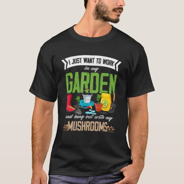 Camiseta Jardinería de champiñón Planta de jardinería veget (Anverso)