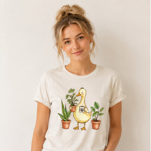 Camiseta Jardinería de ganso impulsada por plantas y café V