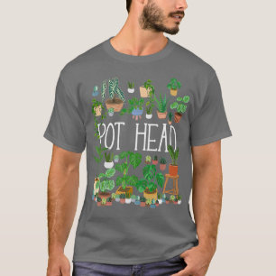 Camiseta Jardinería de jardinería con poto Lover Pot Head