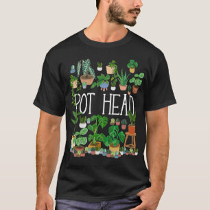 Camiseta Jardinería de jardinería con poto Lover Pot Head