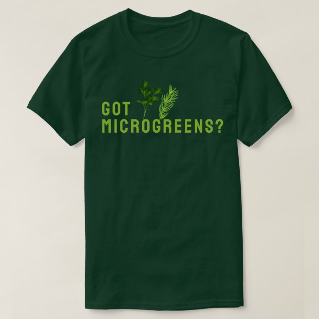 Camiseta Jardinería de Microgreens (Diseño del anverso)