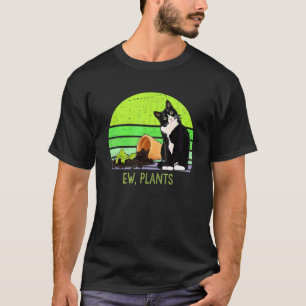 Camiseta Jardinería de plantas suculentas cactus y gato