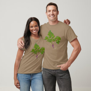 Camiseta Jardinería de Rábano Arte Terroso