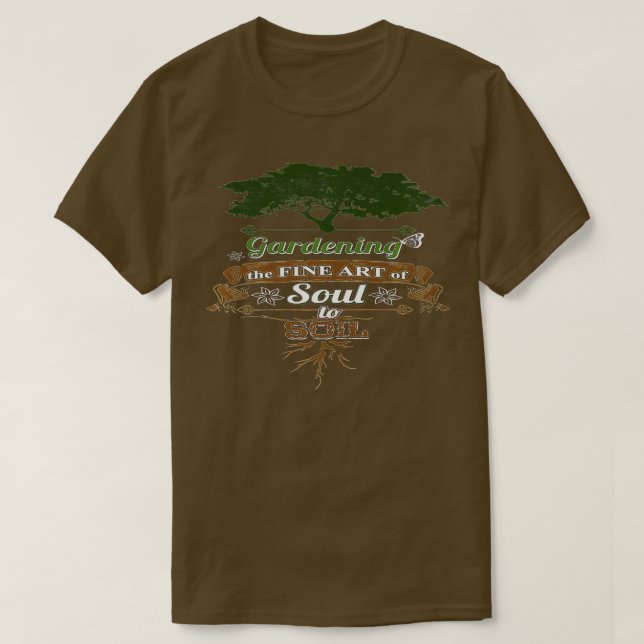 Camiseta Jardinería Del Bella Artes Del Alma A La Jardinerí (Diseño del anverso)
