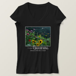 Camiseta Jardinería divertida diciendo jardín floral daisis