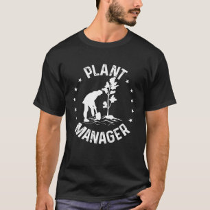 Camiseta Jardinería Gestor de la Planta Jardín Jardiner
