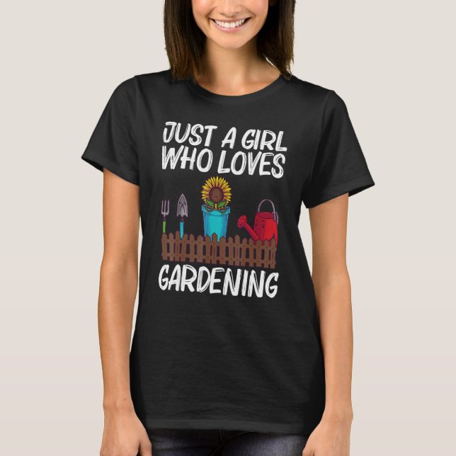 Camiseta Jardinería Guay Para Chicas Jardín Infantil (Anverso)