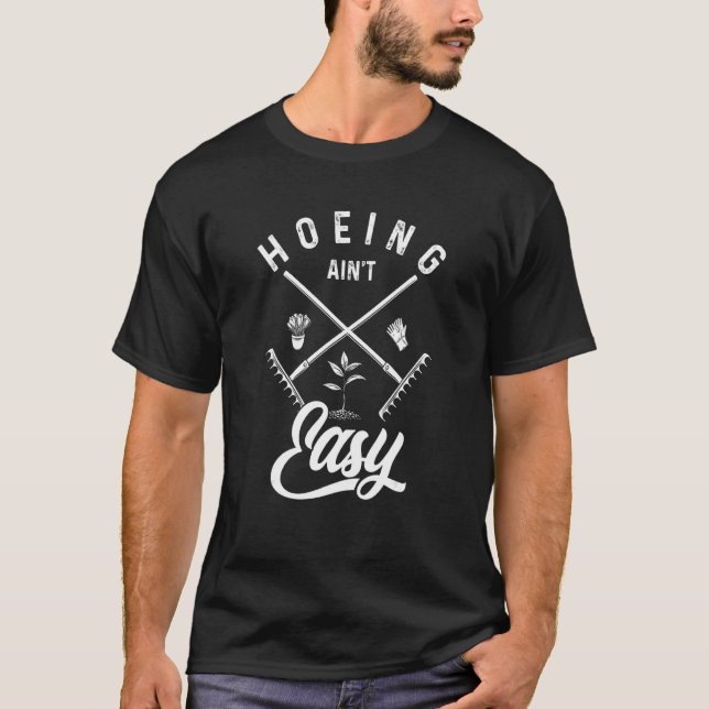 Camiseta Jardinería Hoeing Gardener Jardín Herramientas Cés (Anverso)