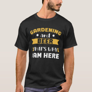 Camiseta jardinería jardinería cerveza bebedor humor padre 