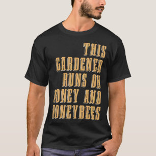 Camiseta Jardinería Miel Flores Plantas Jardín Jardinería