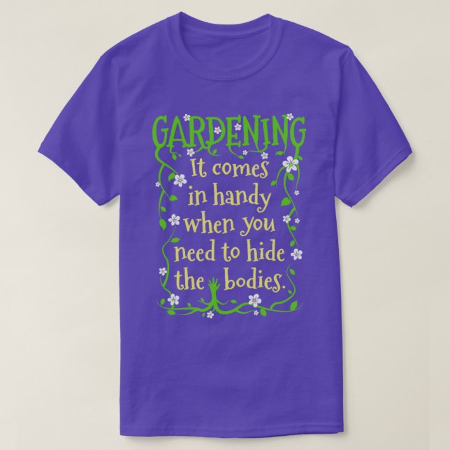 Camiseta Jardinería Ocultar El Cuerpo Jardín Primavera Jard (Diseño del anverso)