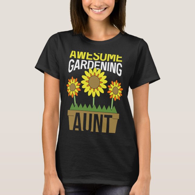Camiseta Jardinería Para Jardín De La Tía De Los Jardines (Anverso)