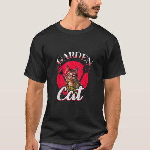 Camiseta Jardinería Planta Flores Jardinero Jardín Gato