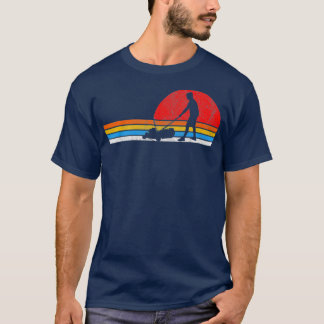 Camiseta Jardinería Retro Lawn Mowing Grass Cutting Mower