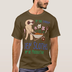 Camiseta Jardinería Sloth Florist Botany Sloth Lover Garden