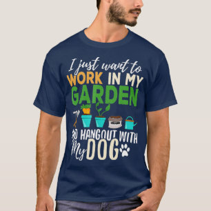 Camiseta Jardinería TShirt Perro Lover Jardín Mascota Gif