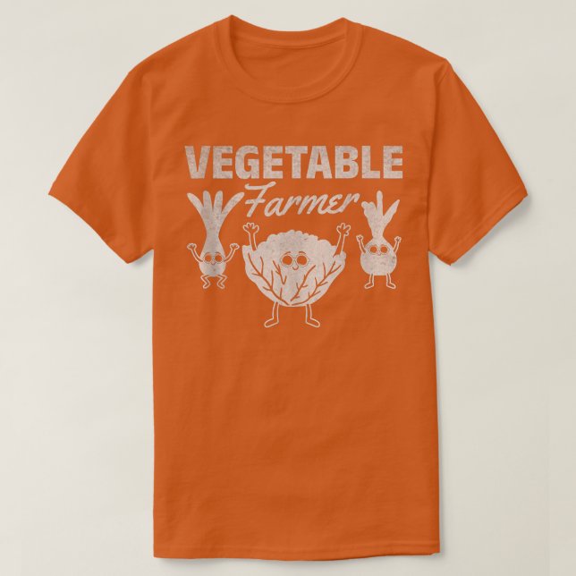 Camiseta Jardinería Vegetales Gardener Funny Vegetable Farm (Diseño del anverso)