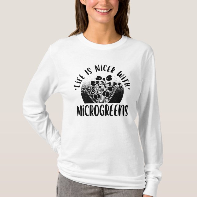 Camiseta Jardinería - Vida con microvegetales (Anverso)