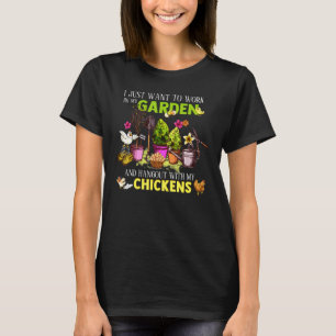Camiseta Jardinería Y Hangout Con Jardín Vegetable De Pollo