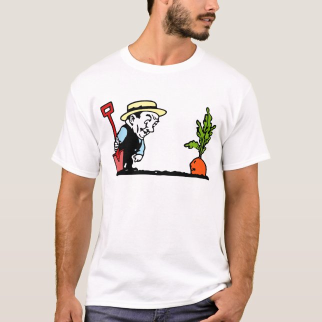 Camiseta Jardinero con la zanahoria (Anverso)