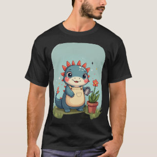 Camiseta Jardinero de Ajolote Kawaii Padre de Plantas