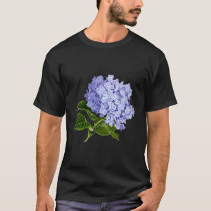 Camiseta Jardinero de flores de hidrangea morada