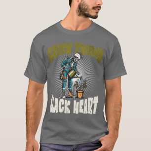 Camiseta Jardinero de Punk Rock de Esqueleto Halloween Jard