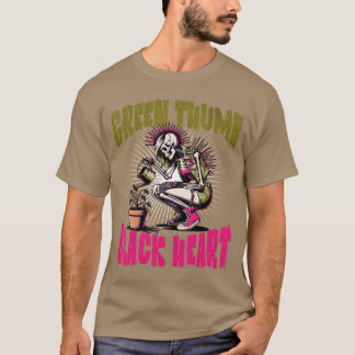 Camiseta Jardinero de Punk Rock Esqueleto Halloween Jardine