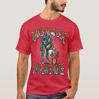 Camiseta Jardinero de Punk Rock Esqueleto Halloween Jardine
