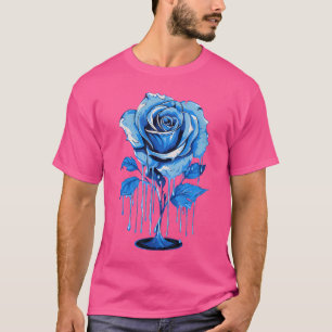 Camiseta Jardinero de Rosa Azul Derretida Amante de las Flo