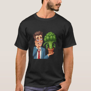 Camiseta Jardinero Exhausto con Brócoli Casero