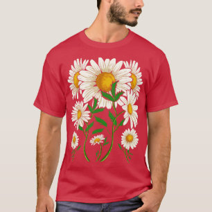 Camiseta Jardinero Floral Daisies Botánica Naturaleza Daisy