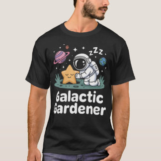 Camiseta Jardinero Galáctico Astronauta Plantando Estrellas