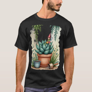 Camiseta Jardinero Hada Planta Suculenta Padre Botánico Ar
