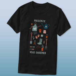 Camiseta Jardinero jefe personalizado