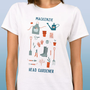 Camiseta Jardinero jefe personalizado