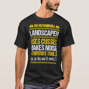 Camiseta Jardinero Paisajista Lanza Herramientas Paisajista