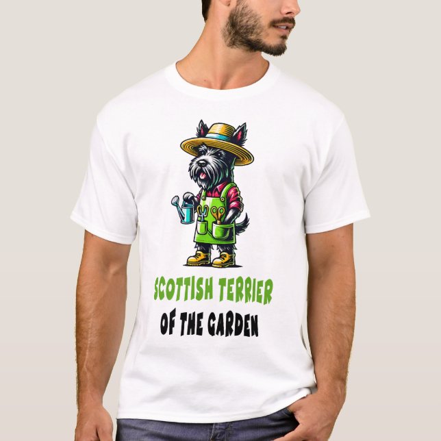 Camiseta Jardinero Terrier Escocés (Anverso)