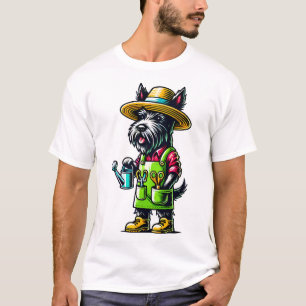 Camiseta Jardinero Terrier Escocés Copia